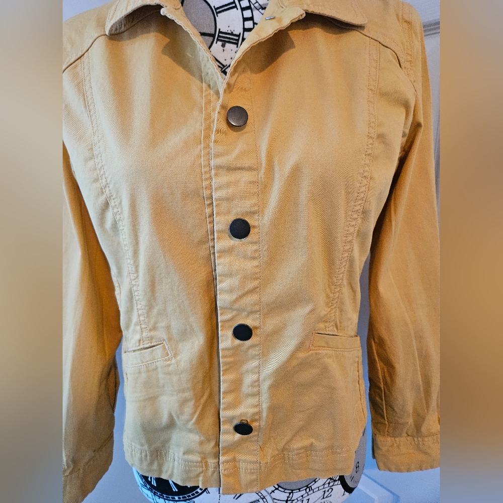 Pendleton Womens Yellow Button-Up Jacket Size Sma… - image 6
